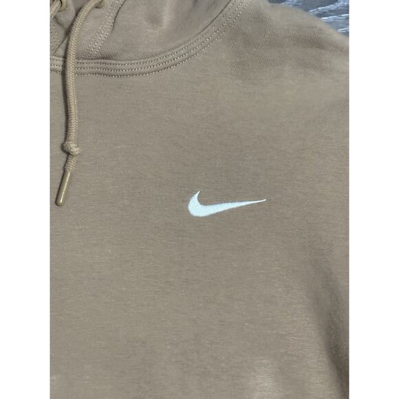 Nike Swoosh Logo Brown Hoodie Sweatshirt Casual Y2K Skater Streetwear Men Medium - Picture 2 of 8